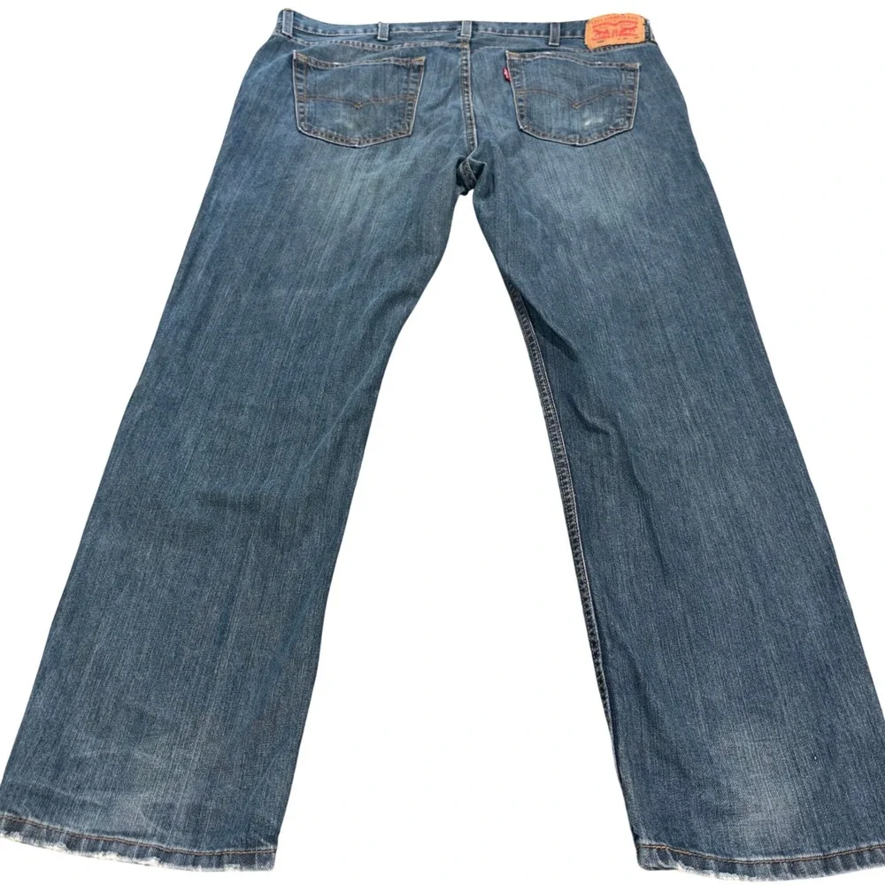 Relaxed Straight Leg Jeans Denim Mens 40x30 Blue Levi's 559